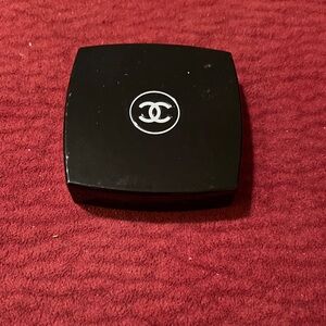 CHANEL Sleek Black Compact with Logo